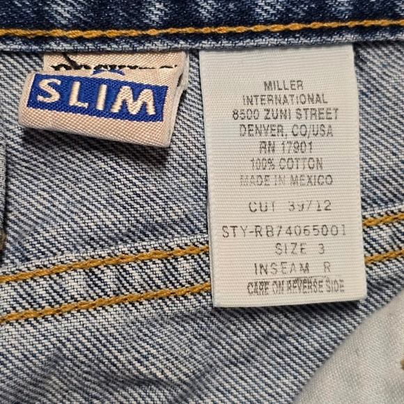 Rockies Jeans Juniors 3 Blue Slim Straight High Rise Denim Pockets RB74065001 - Picture 12 of 14